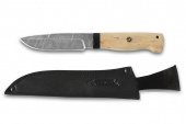 Нож “Турист'' Х12МФ кован.ст. (карельская берёза,чёрный граб,  60-62 HRC)